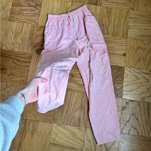 Vintage Pink High Waisted Cargo Pants